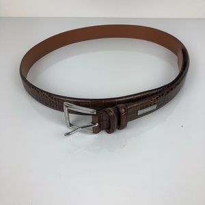 Polo brown leather belt Sz 36